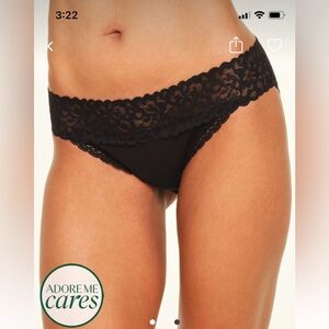 NEW Adore Me Black Bikini Panties Size M